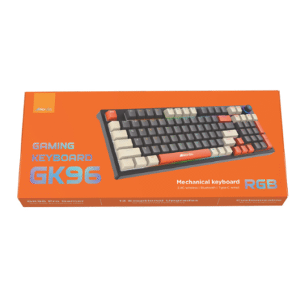 מקלדת גיימינג מכאנית אלחוטית Nordic GK96 צבע שחור