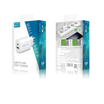 ראש מטען קיר NORDIC GaN PD 20W