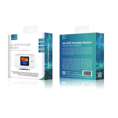 ראוטר אלחוטי נייד עם סוללה פנימית Nordic Link Plus 4G ראוטר אלחוטי נייד עם סוללה פנימית Nordic Link Plus 4G