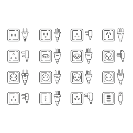 שקע עולמי עם מטען Nordic 25W GaN